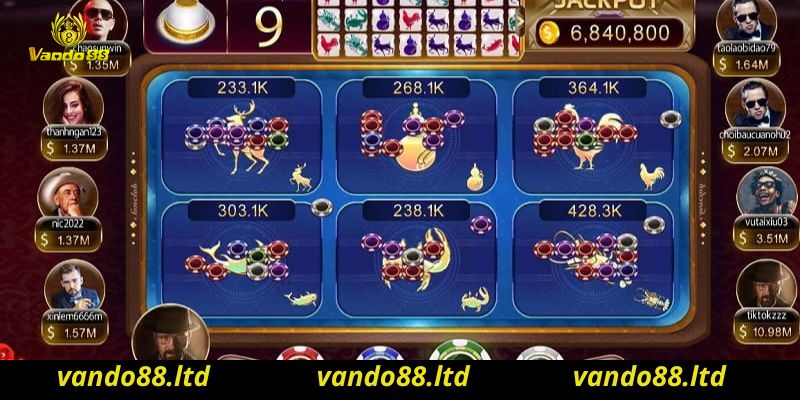 Luật chơi của game bầu cua tôm cá Vando88 chi tiết nhất cho tân thủ